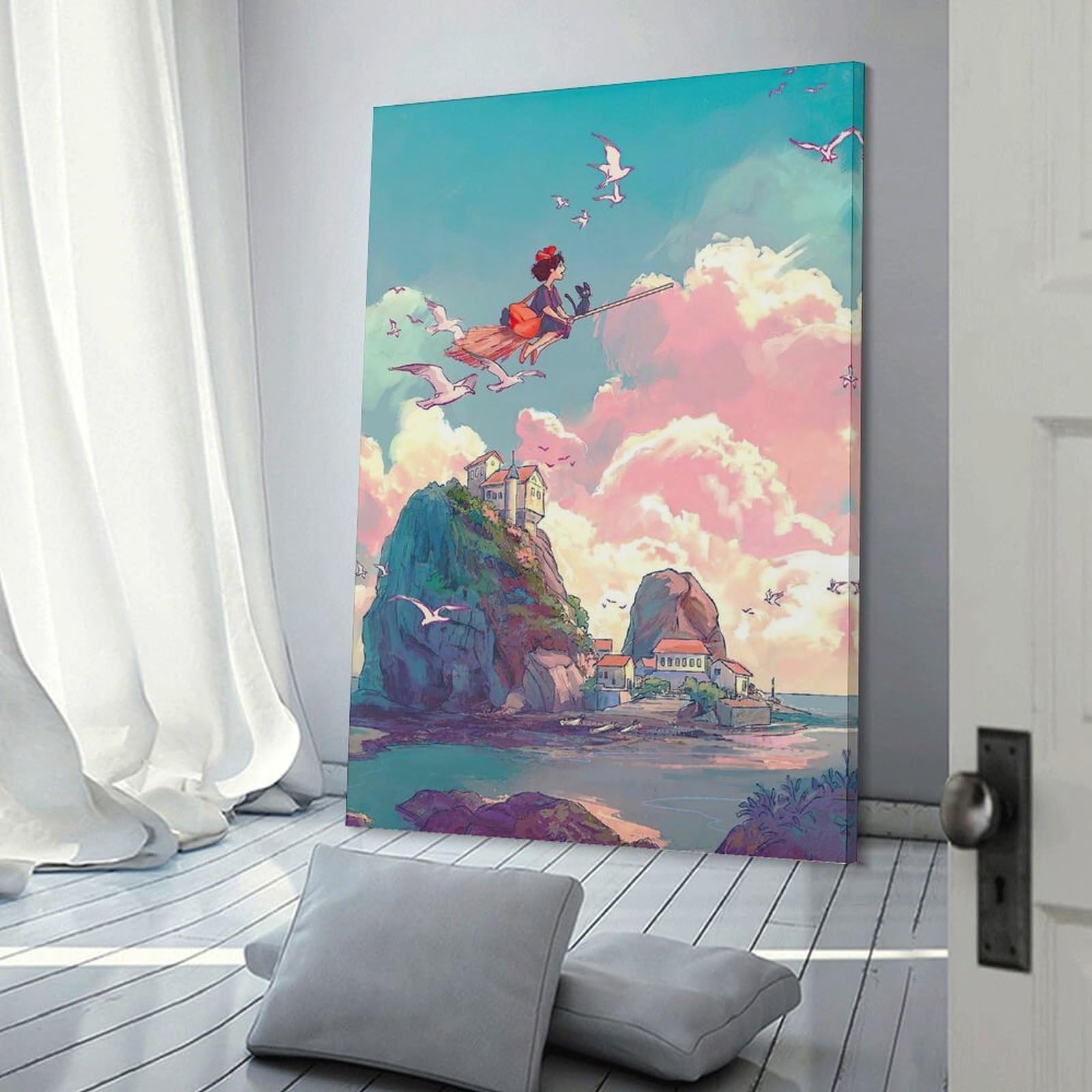 Amazon.co.jp: ハウルの動く城 スタジオジブリ 絵画ポスター 部屋飾り